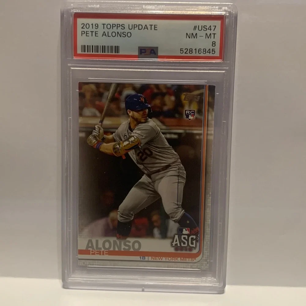 2019 Topps Update Pete Alonso Mets #US47 PSA 8 (MISC7)